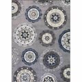 Charlotte Bath Charlotte  7 ft. 10 in. x 9 ft. 10 in. Oasis Rectangle Area Rug, Gray 48167